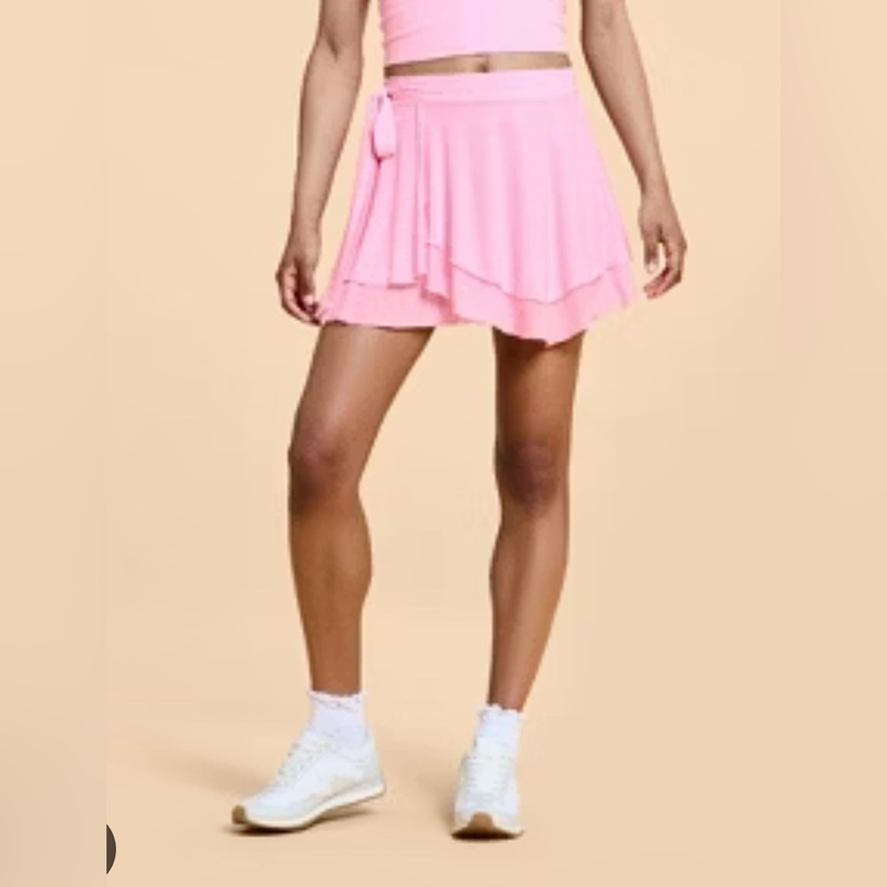 Blogilates dance studio wrap skort pink NWT-LARGE - Picture 5 of 9
